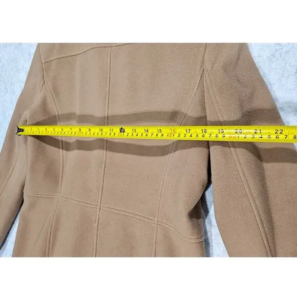 Marc New York Virgin Wool Cashmere Coat, Camel, Trench Andrew Marc Womens Sz 12 - Picture 8 of 11